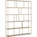 Eiffel Antique Brass Bookcase, Extra Large